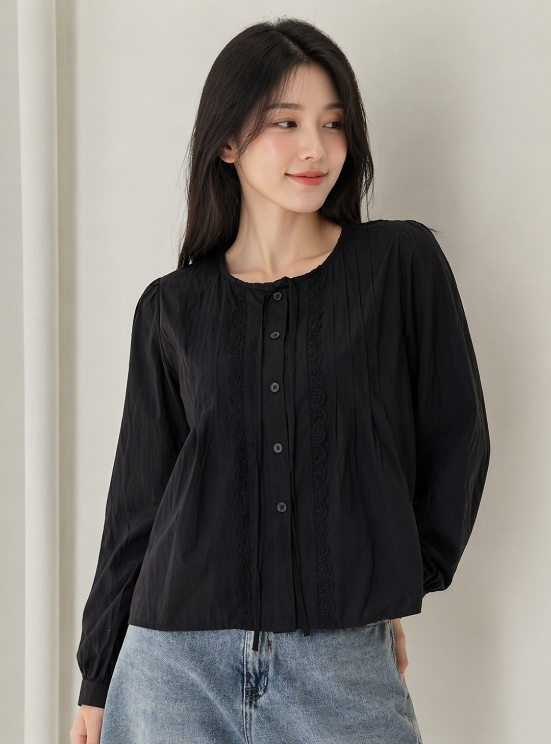 The Mila Pleat Blouse