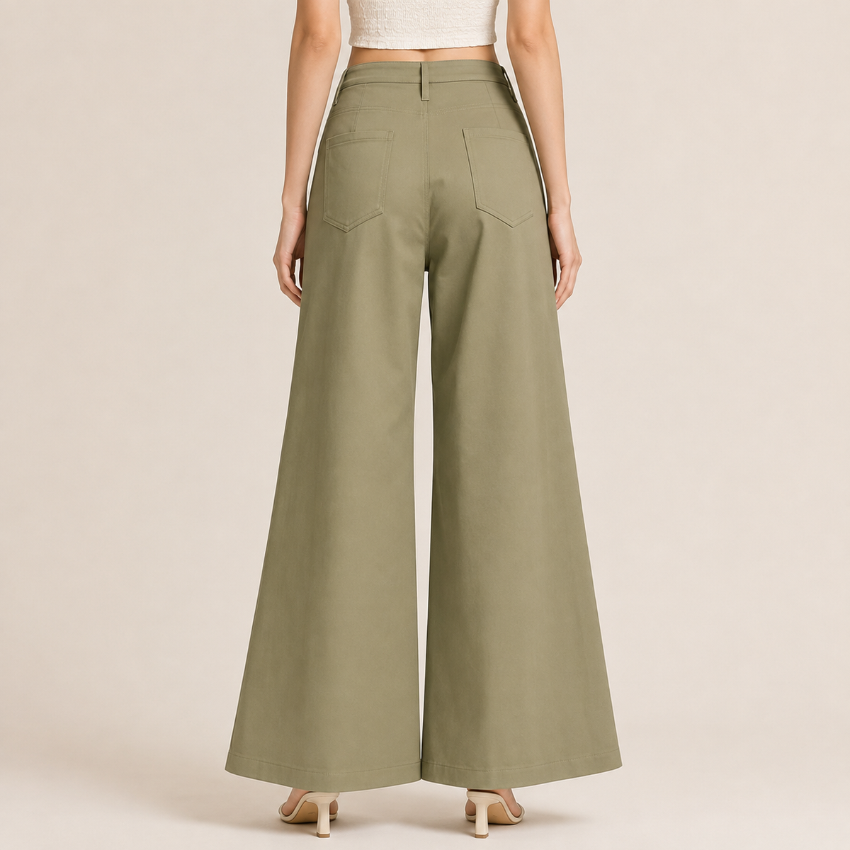 Wide Edit Pants Green