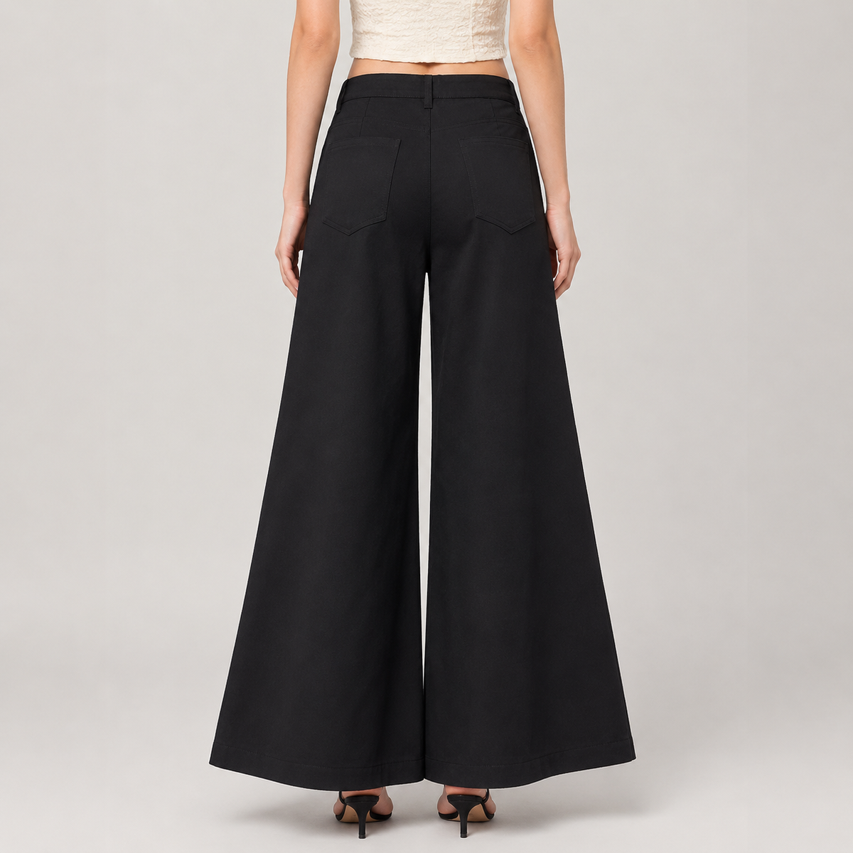 Wide Edit Pants Black