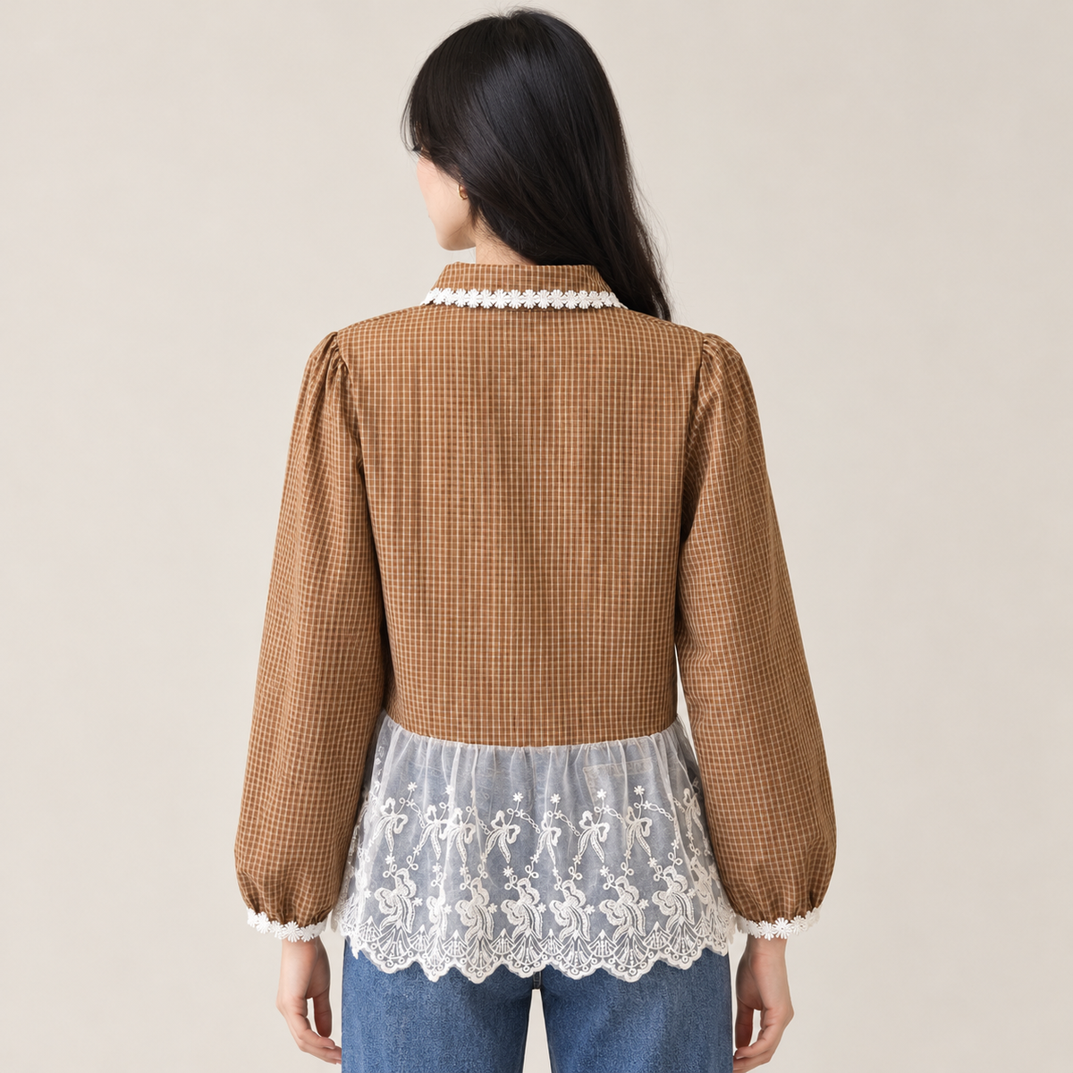 Checkered Reverie Top