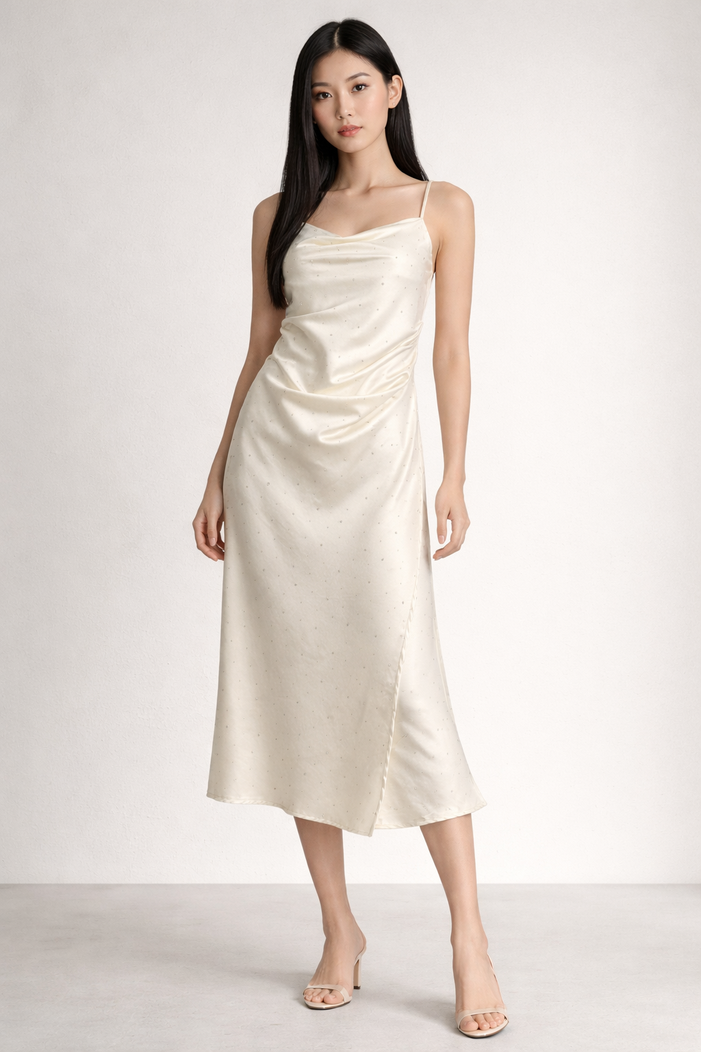 Silk Slip Midi Dress