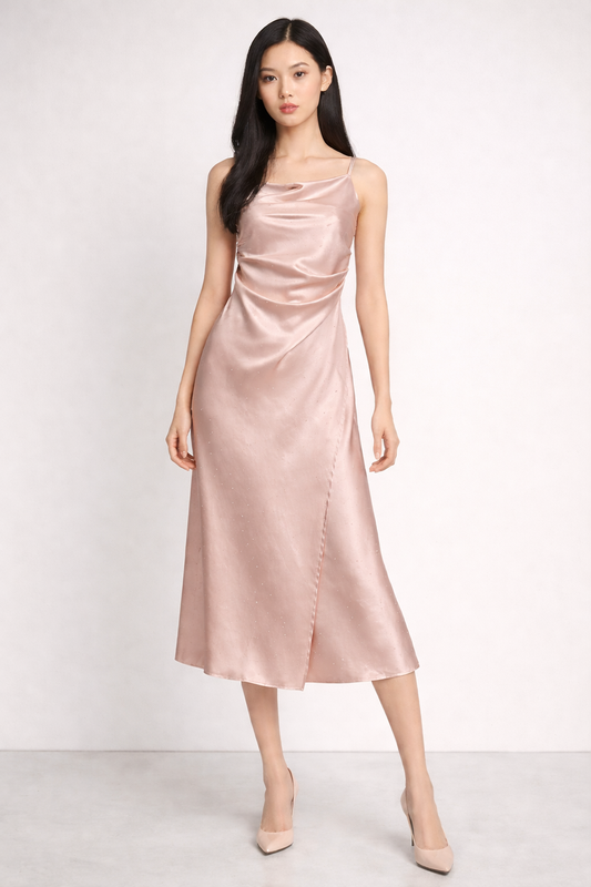 Silk Slip Midi Dress