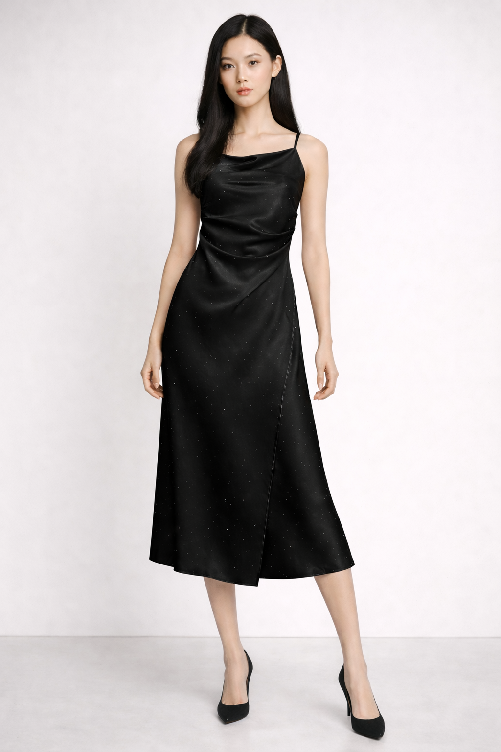 Silk Slip Midi Dress