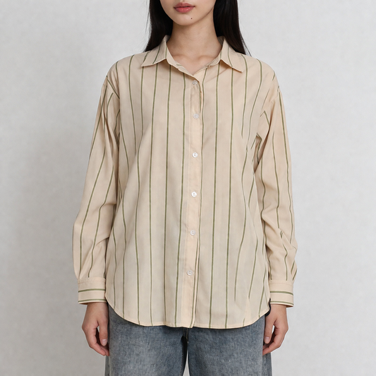 Striped Button-Down Shirt