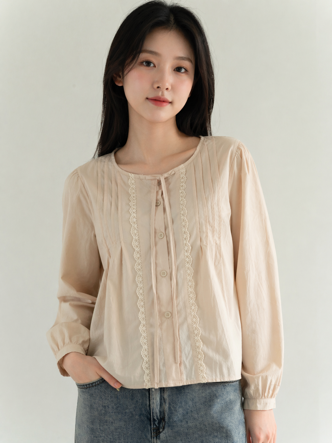 The Mila Pleat Blouse
