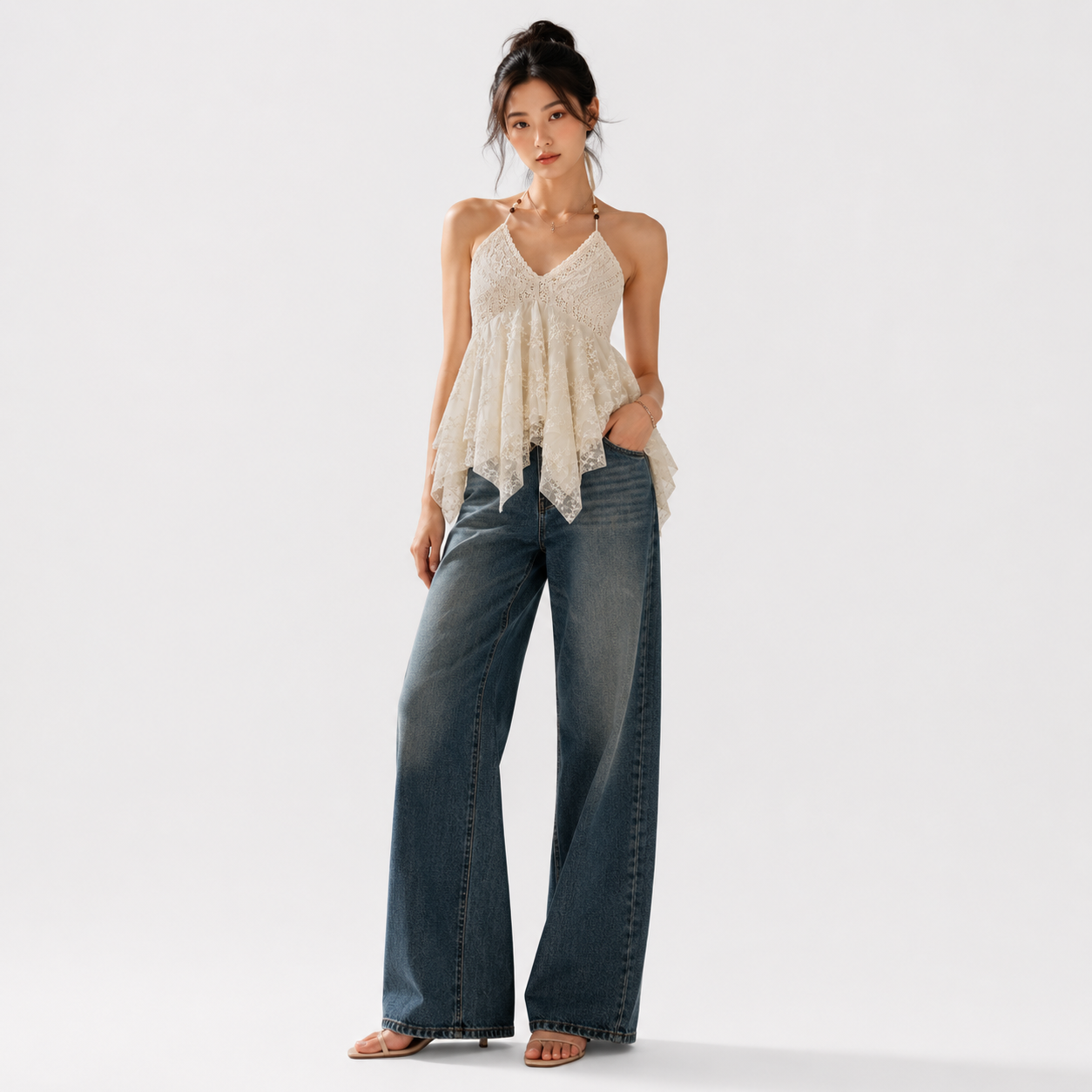 Lace Bloom Top