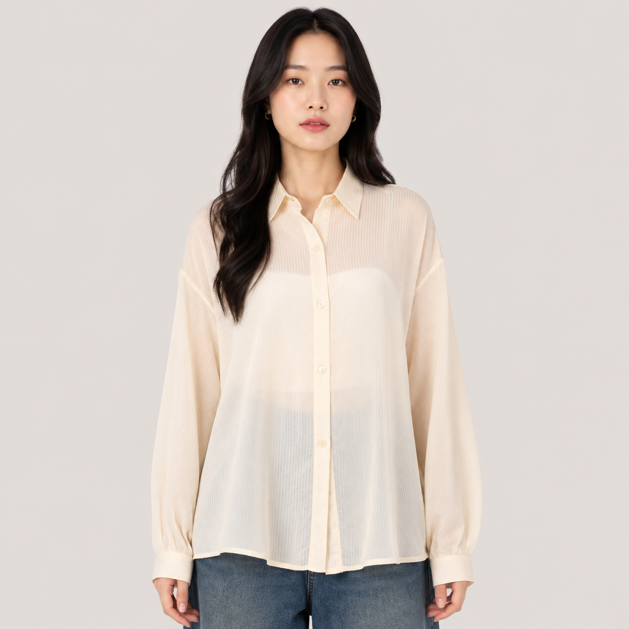 Sheer Stripe Shirt