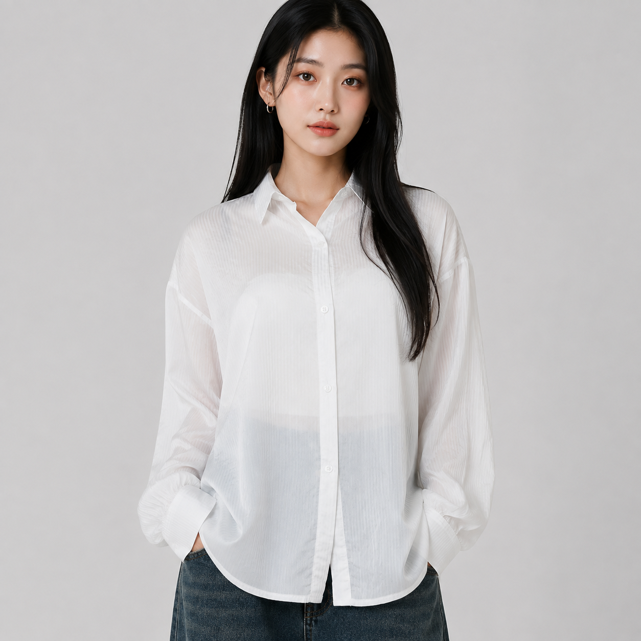 Sheer Stripe Shirt