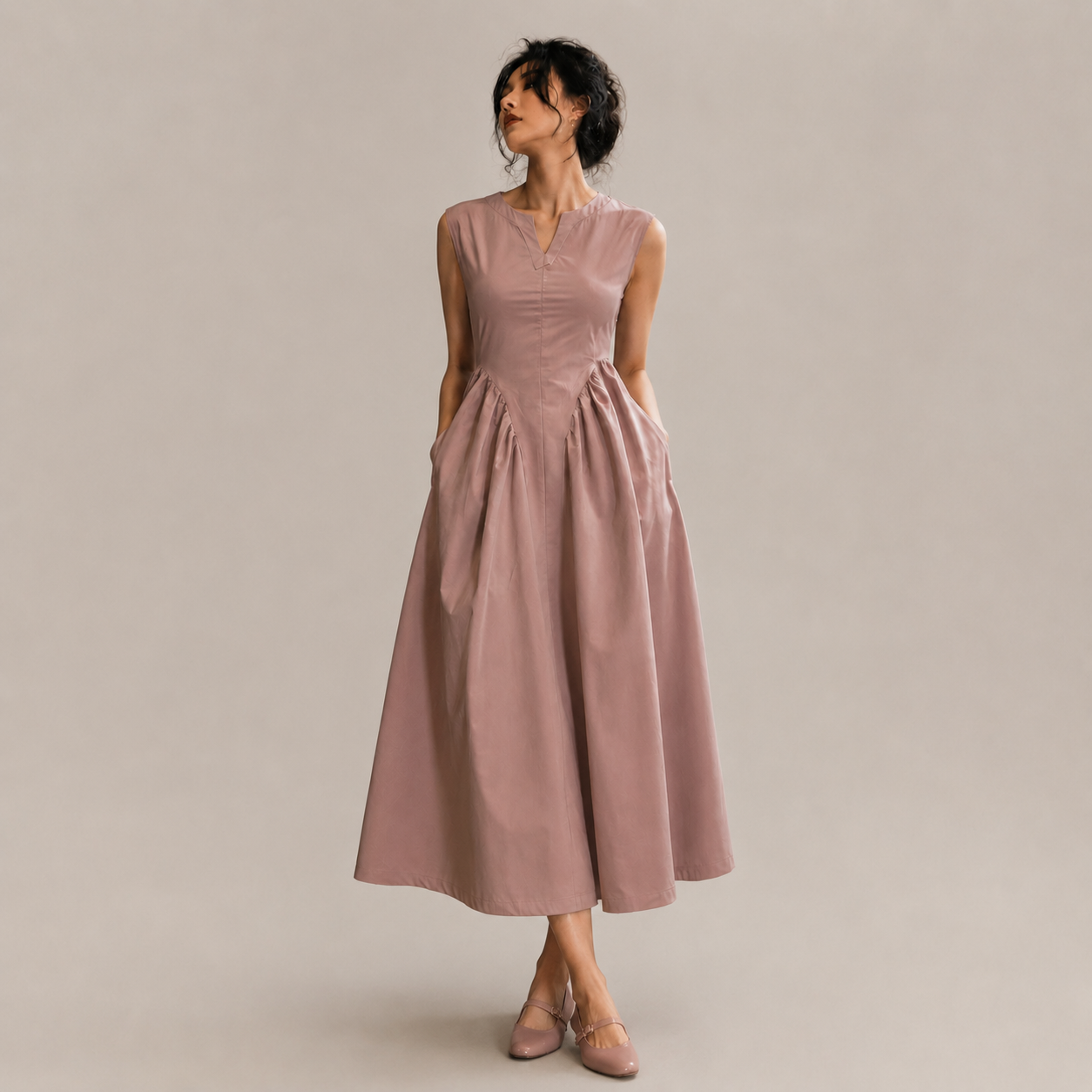 Grace Pleat Dress