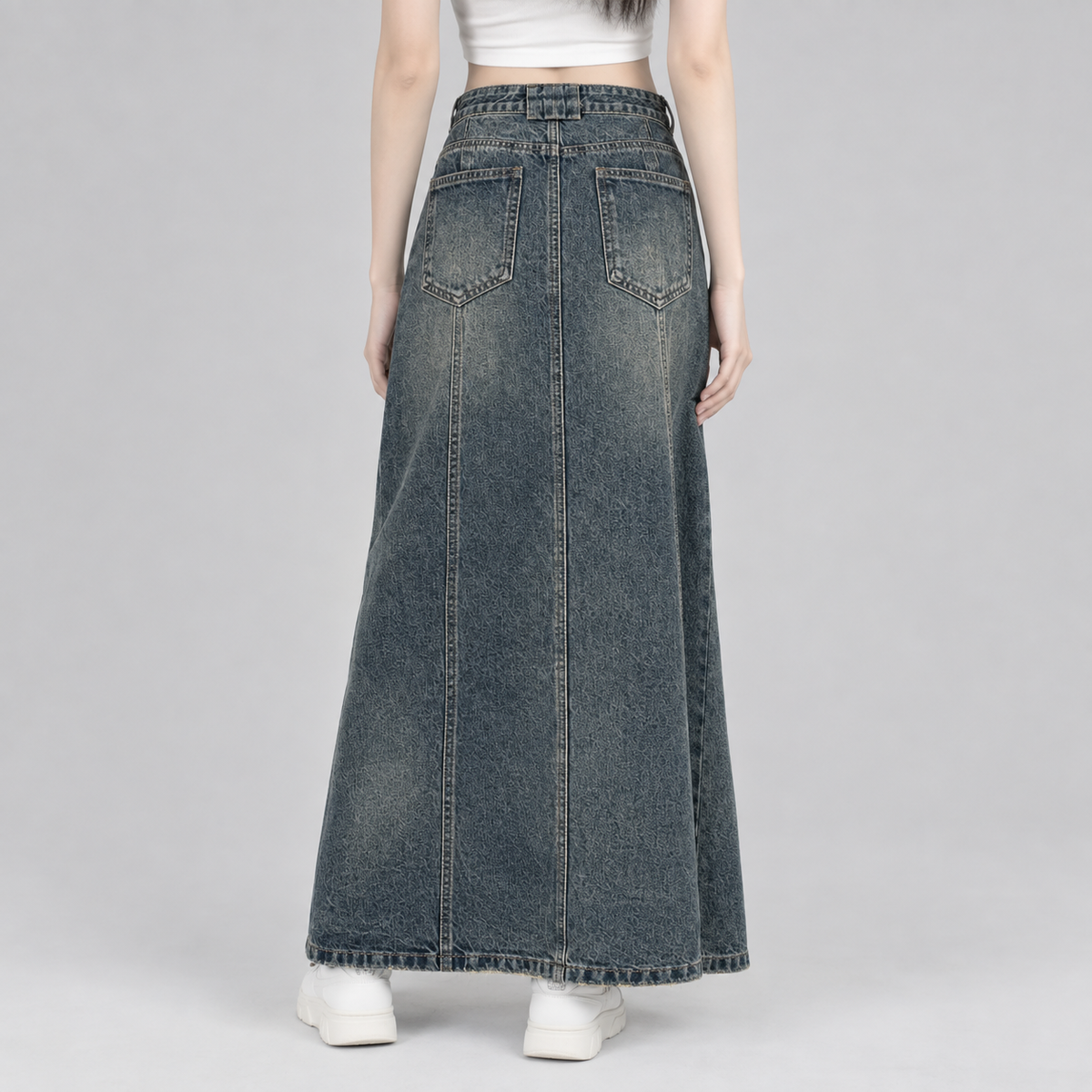 Urban Utility Denim Skirt