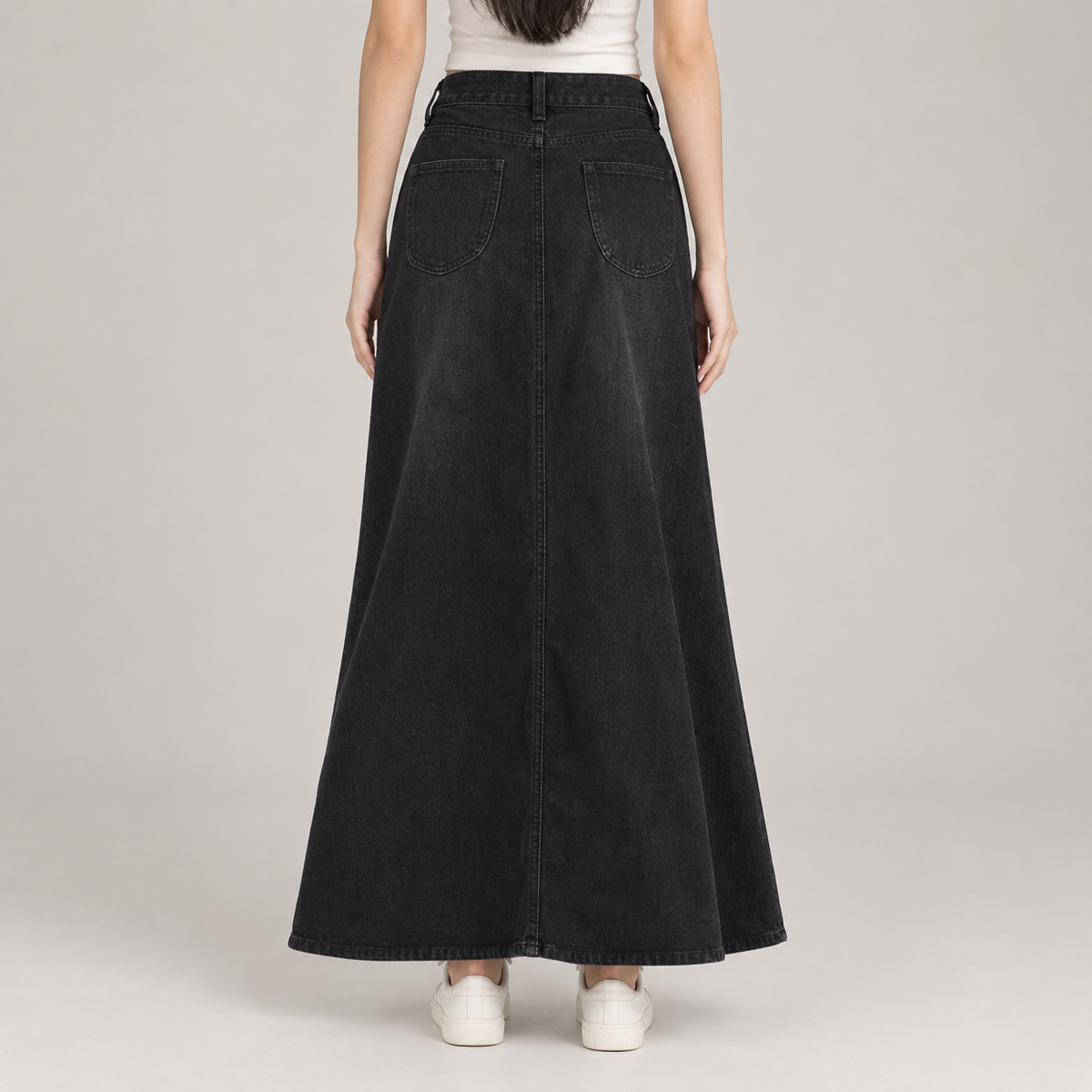 Urban Flow Denim Skirt