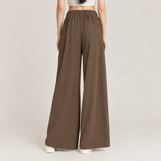 Wide-leg Edit Pants Warm Chestnut