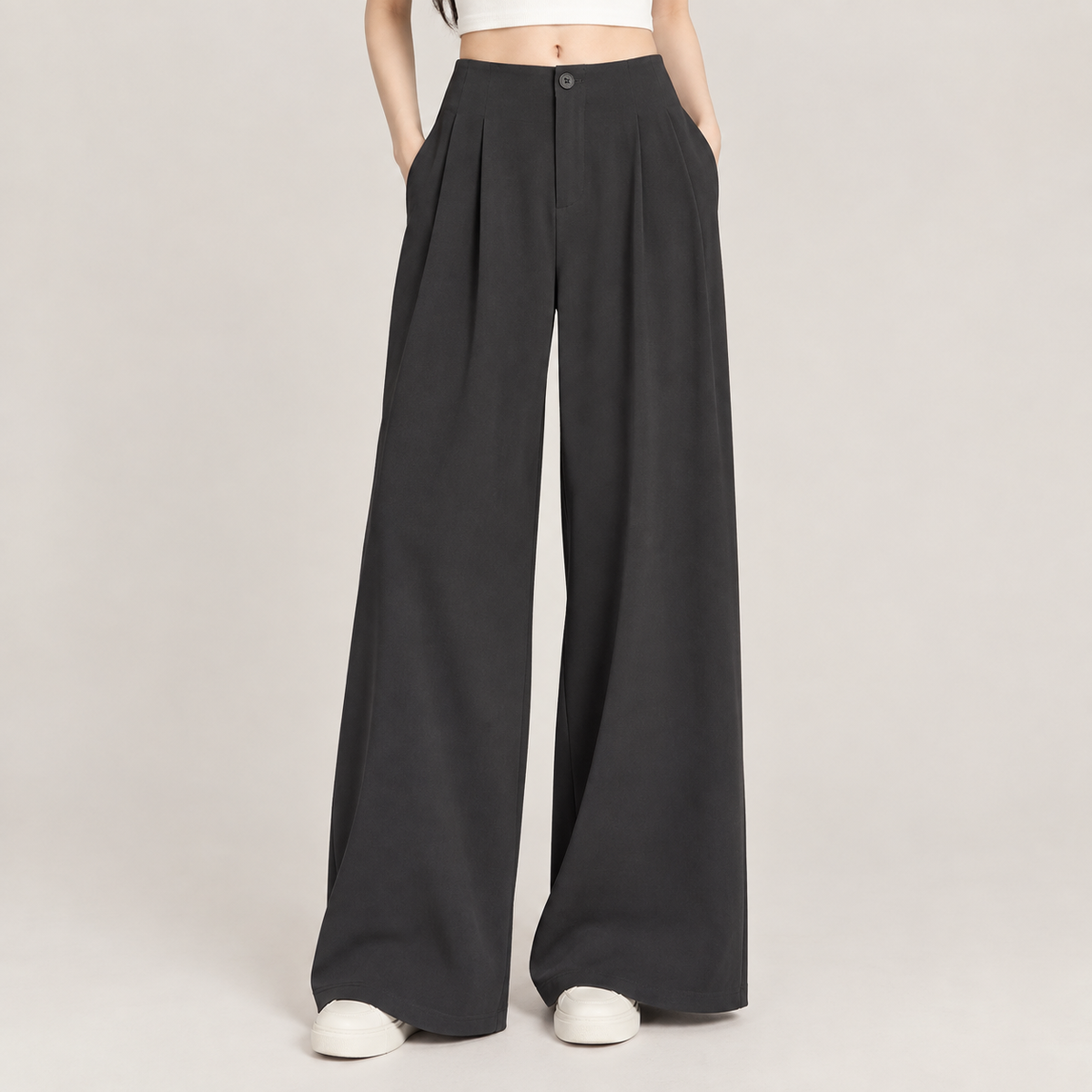 Wide-leg Edit Pants Gray