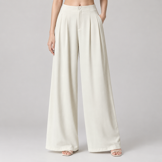 Wide-leg Edit Pants Pearl White
