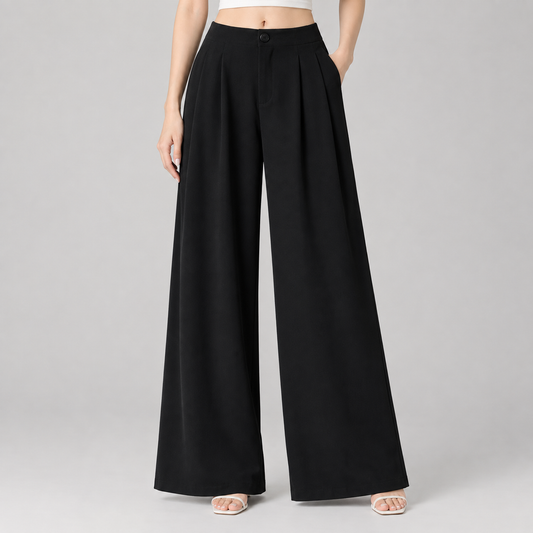 Wide-leg Edit Pants Black
