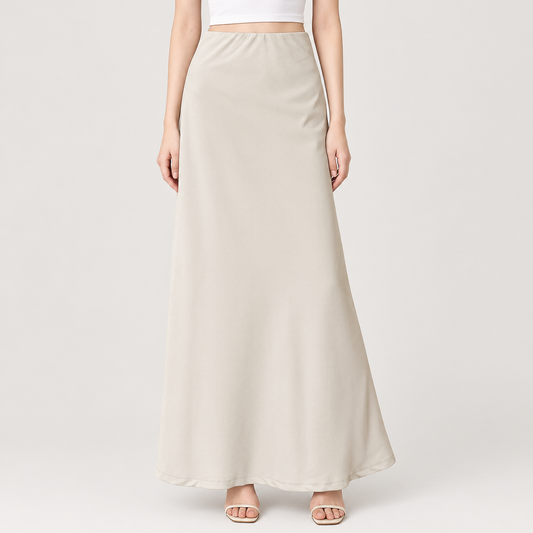 Flow Satin Skirt