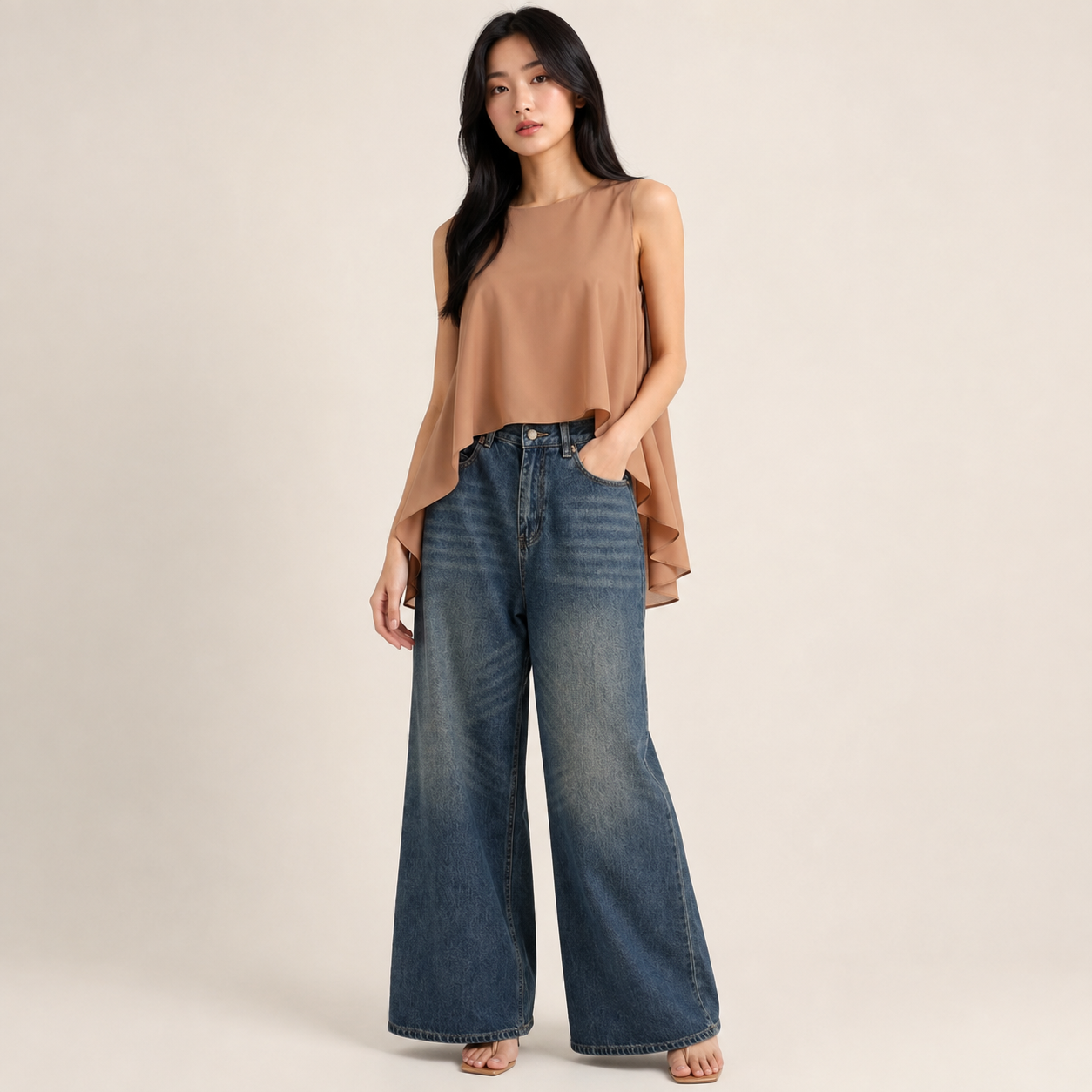 Ruffle Flow Top