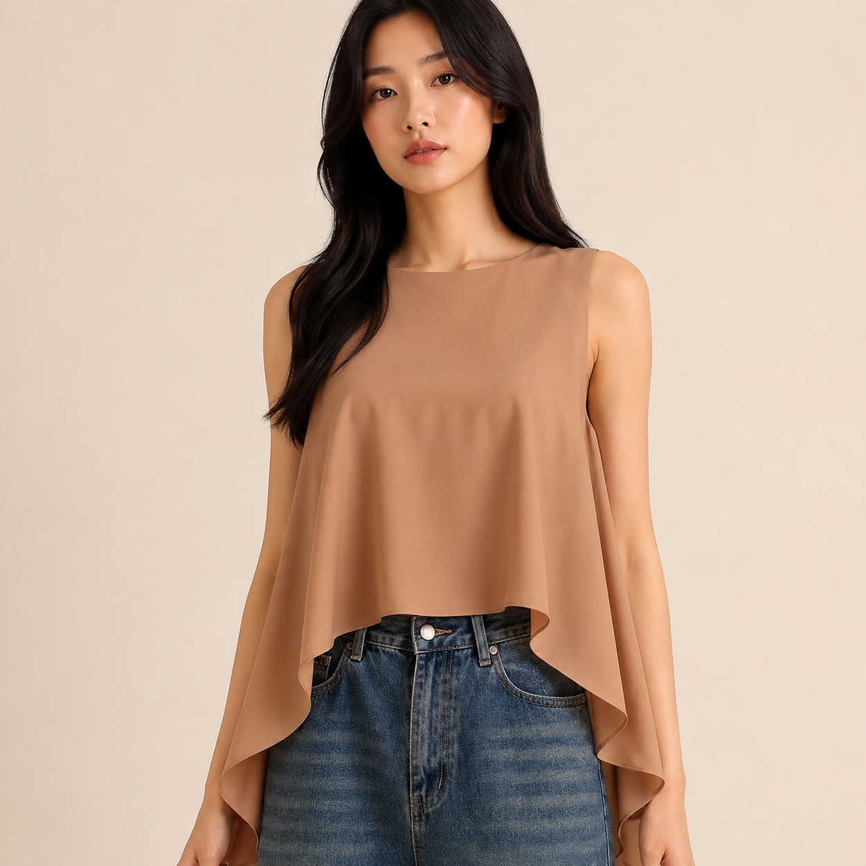 Ruffle Flow Top
