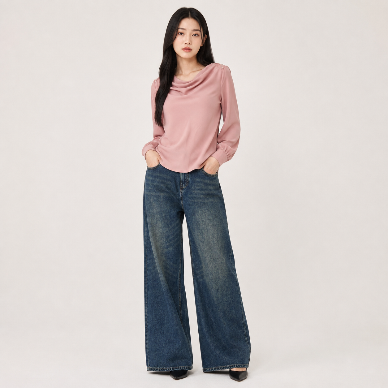 Drape Pearl Top