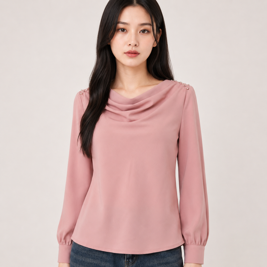 Drape Pearl Top