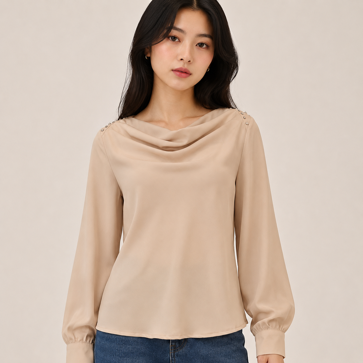 Drape Pearl Top