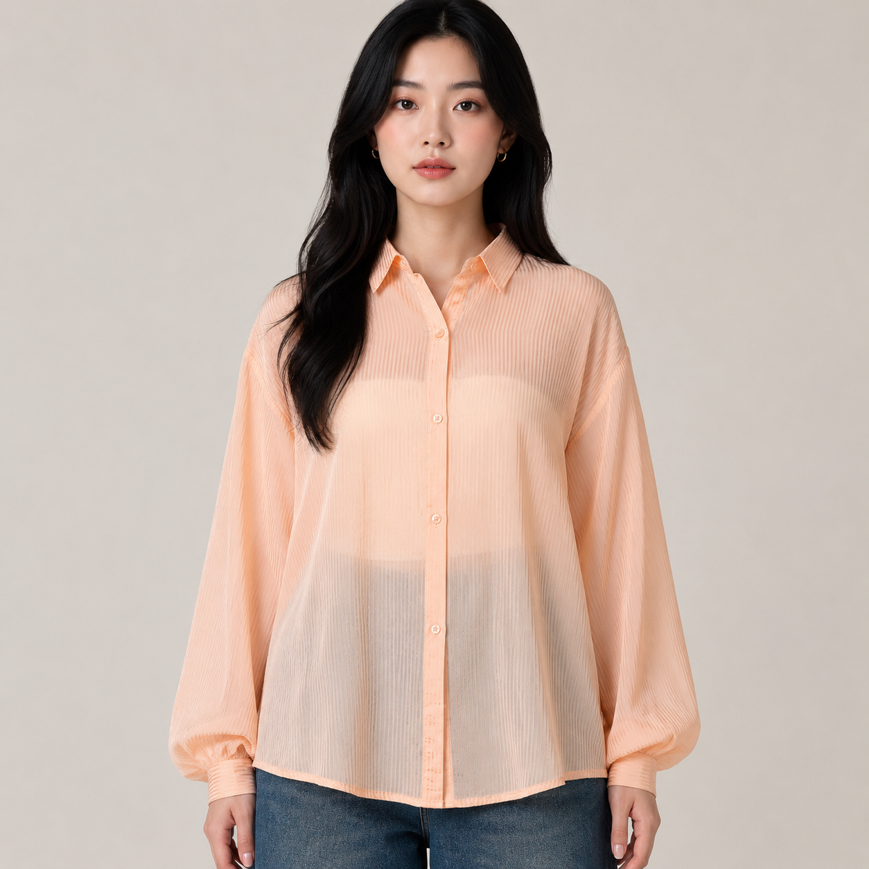 Sheer Stripe Shirt