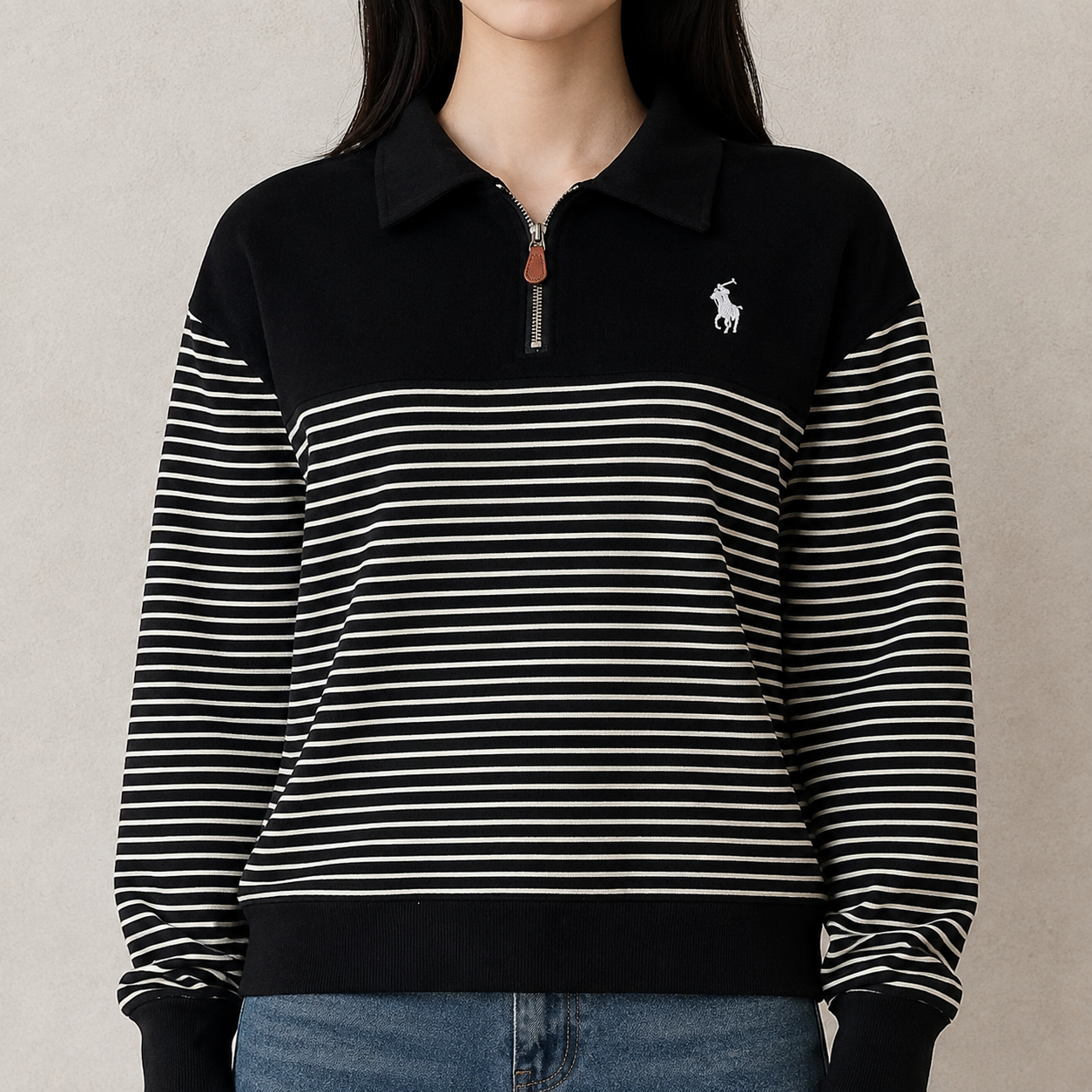 Stripe Polo T-shirt