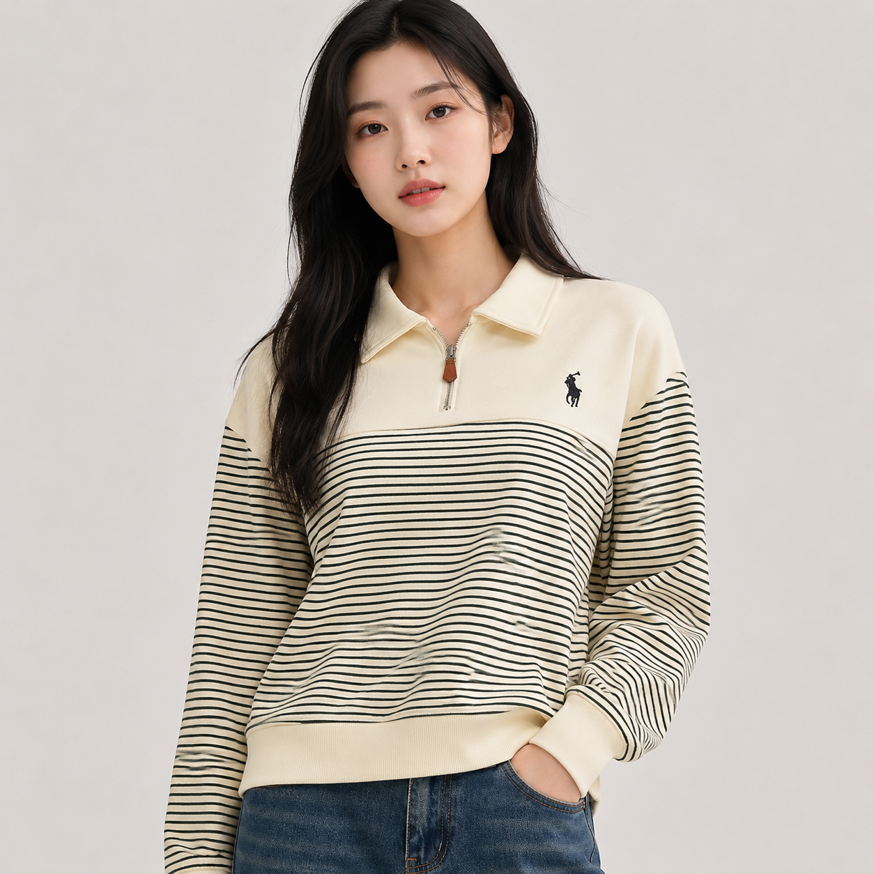 Stripe Polo T-shirt