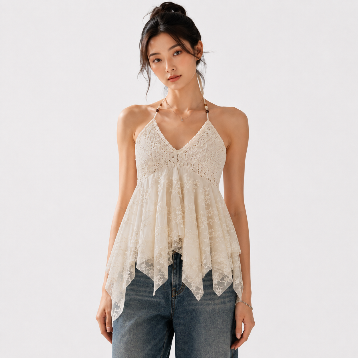Lace Bloom Top