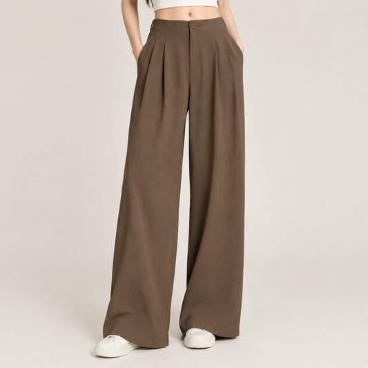 Wide-leg Edit Pants Warm Chestnut