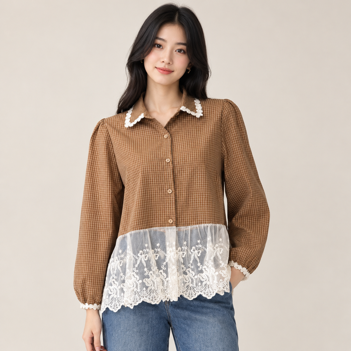 Checkered Reverie Top
