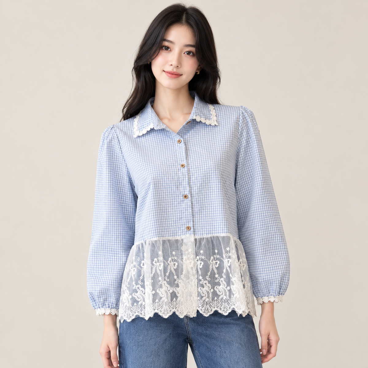 Checkered Reverie Top